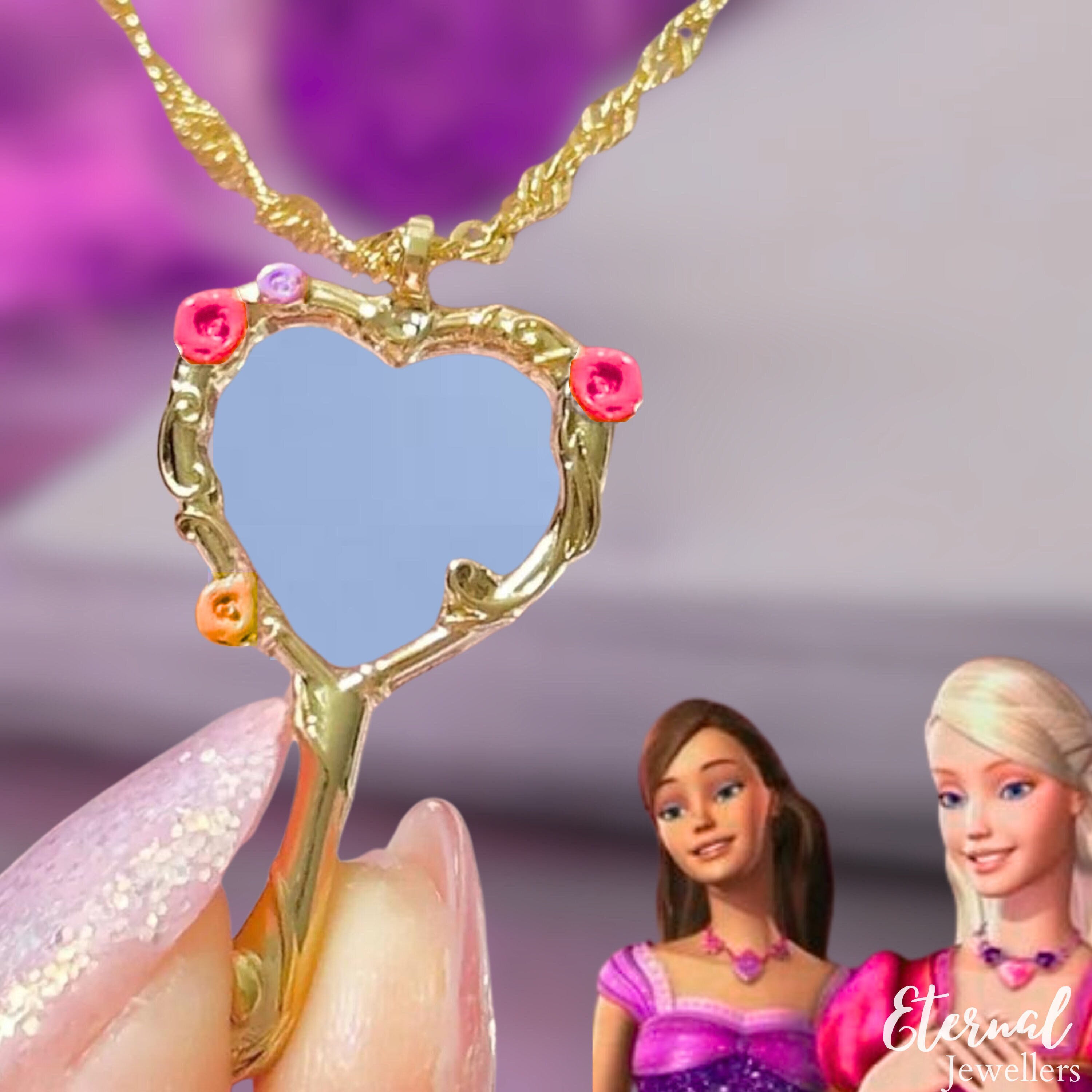 Barbie pendant necklace sale