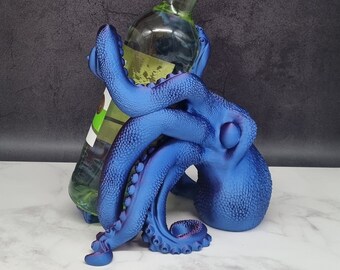 Wine bottle holder | Bottle holder | Octopus | Octopus | Squid | 3D printing | real eye-catcher