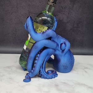 Weinflaschenhalter | Flaschenhalter | Oktopus | Krake | Tintenfisch | 3D Druck | echter Blickfang