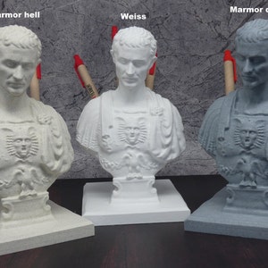 Julius Caesar Pen holder Organizer Statue Roman Empire image 1