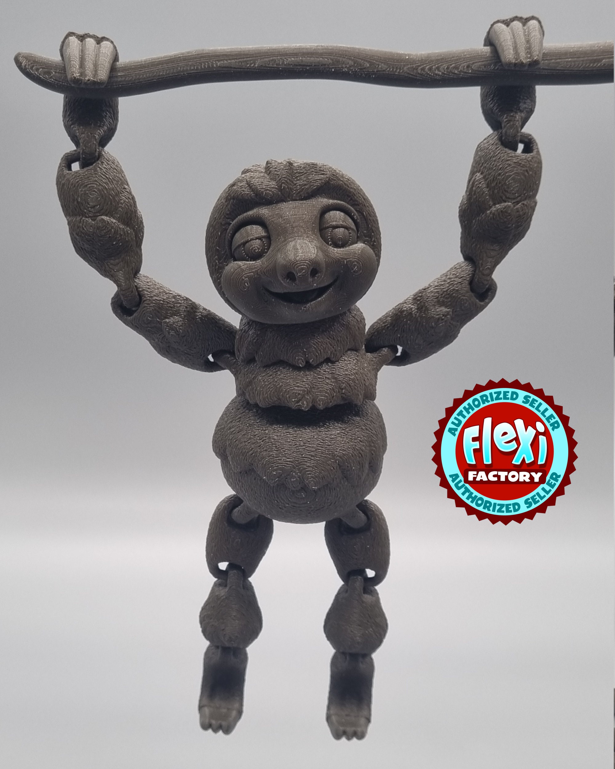 Flexi Factory Faultier Figur mit Baum 3D gedrucktes voll - Etsy.de