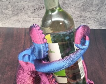 Unique piece | Wine bottle holder | Bottle holder | Octopus | 3D printing | real eye-catcher