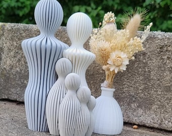 Familienfigur mit bis zu 4 Kindern aus PLA – 3D-Druck Skulptur | Geschenk Familie | Deko Familie mit Kindern | Handgemacht & modern
