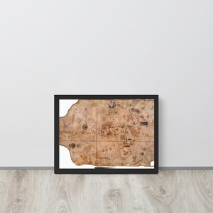 Vesconte Maggiolo 1516 Portolan Chart – Renaissance Nautical Map, Framed Wall Art