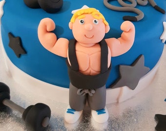 Edible Handmade  Bodybuilder, Personalised!