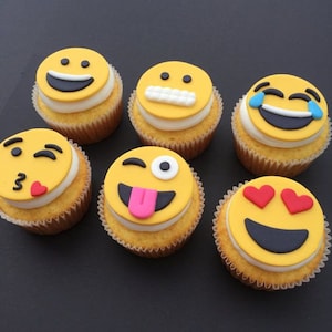 Emojis Smiley Face Pou Icecream Love Girl Smiley Face Edible Cake Topper  Image ABPID22022