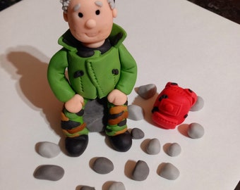 ¡Adorno de pastel de excursionista comestible personalizado!