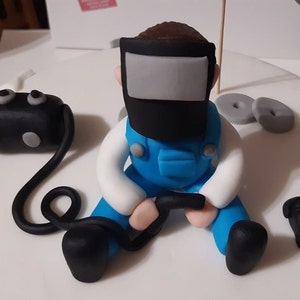 Edible Welder Personalised Figure