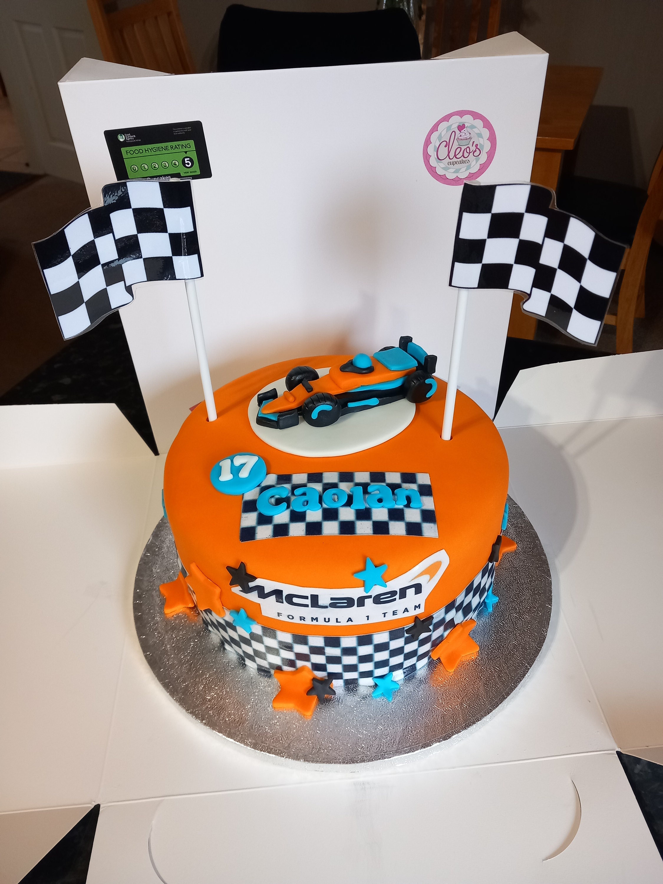 Unofficial F1 Race Car Edible Cake Topper Fondant Handmade Etsy UK