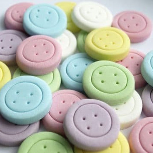 Des boutons fondant comestibles, de n’importe quelle couleur!
