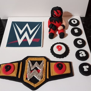 Wrestling Cake Toppers Edible