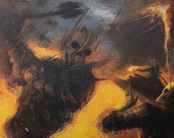 Canvastavla Sauron: Väggdekoration med Midgårdsfantasi