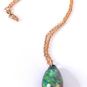 Blue Teardrop Glow in the Dark Orgonite Pendant  Healing & Energy Balance Pendant