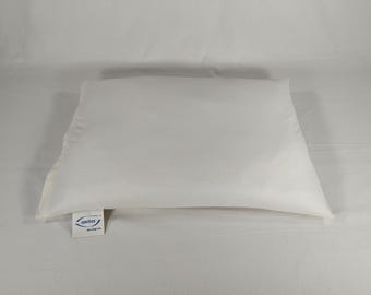 Pillow 50 x 70 cm special size - fillings millet hulls/ spelt husks/ seagrass/ wool balls, washable, durable (10 years and more)