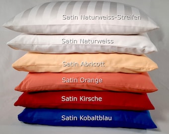 Sofa cushion cover 40 x 40 cm, organic cotton in 8 colours