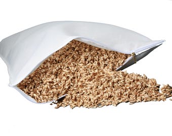 Organic spelt husks double-impregnated with rubber - stable, dust-free and washable filling for pillows and cushions, 500g/2kg/4kg/20kg