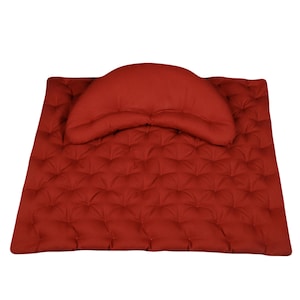 Organic buckwheat hull seat mat, 85 x 70 x 3 cm base for meditation cushions