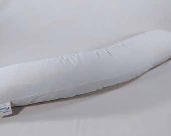 150 x 35 cm side sleeper pillow / body pillow, four natural fillings to choose from, washable and durable (10 years and more)