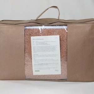 Pillows and travel pillows made from organic millet husks with rubber in three sizes image 3