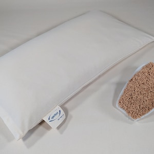 Pillows and travel pillows made from organic millet husks with rubber in three sizes image 7