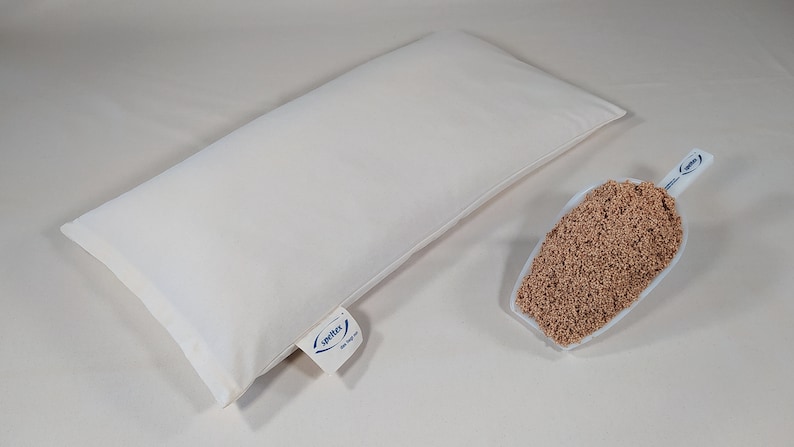 Pillows and travel pillows made from organic millet husks with rubber in three sizes image 7