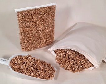 Spelt pillow - Organic spelt husks with rubber - 3 sizes - moldable, supportive, relaxing, anti-perspirant, washable, durable (10 years)