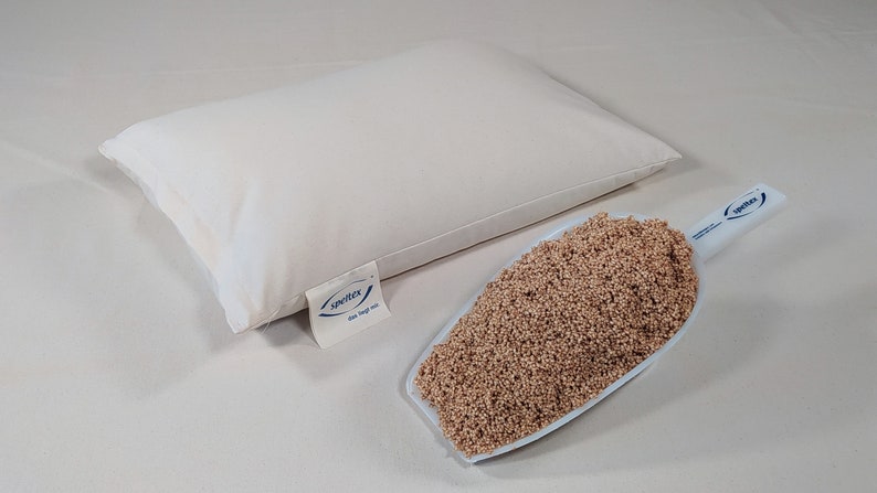 Pillows and travel pillows made from organic millet husks with rubber in three sizes image 6