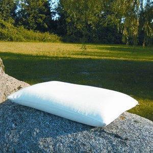 Pillows and travel pillows made from organic millet husks with rubber in three sizes image 10