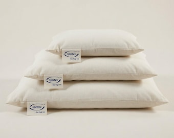 Buckwheat pillow - Organic buckwheat hulls with rubber - 3 sizes - relaxing, supportive, cool & airy, stable, dust-free, washable