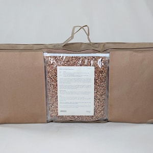 Pillows and travel pillows made from organic millet husks with rubber in three sizes image 4