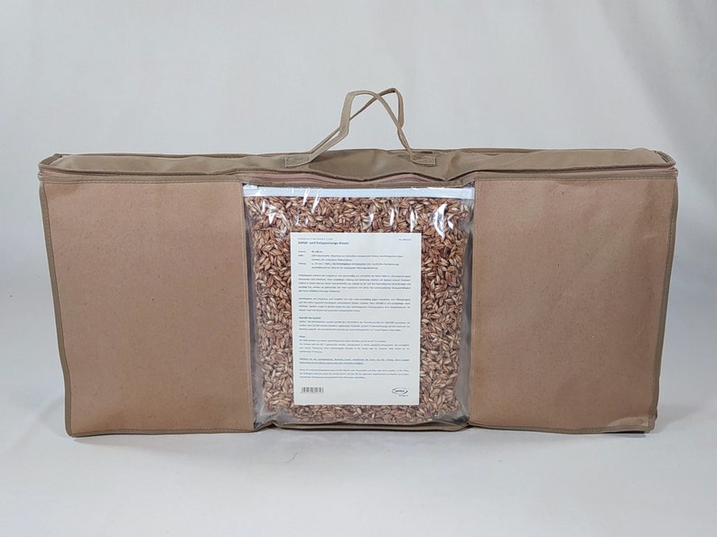 Pillows and travel pillows made from organic millet husks with rubber in three sizes image 4