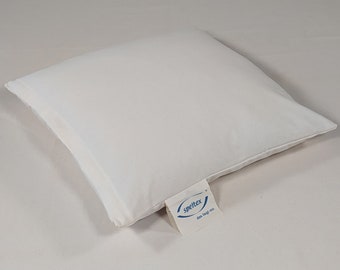Sofa cushions 40 x 40 cm with various organic natural fillings (optional), washable, durable (10 years and more)