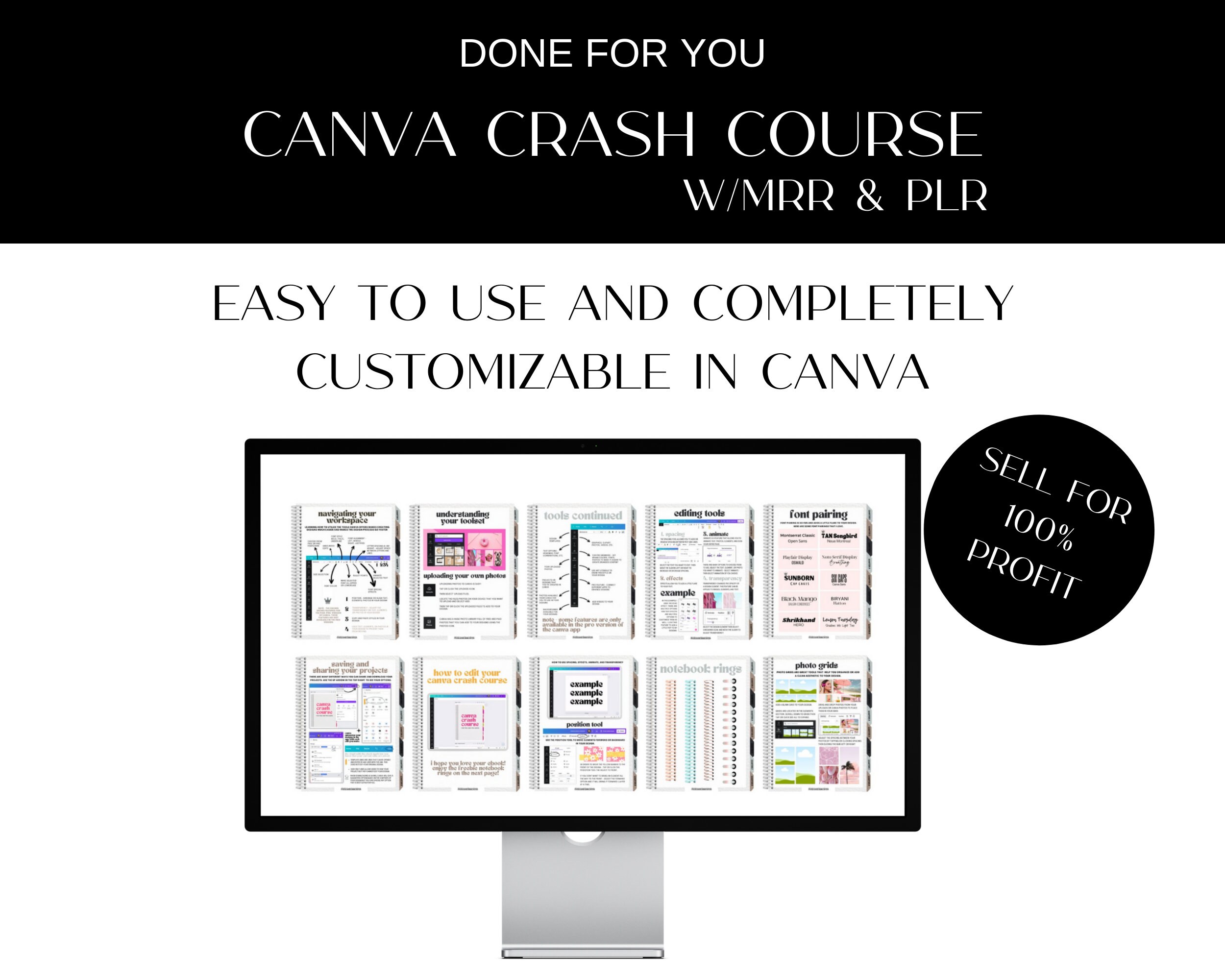 Canva Crash Course With Master Resell Right MRR and Private Label ...