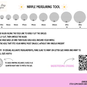 Ruler BreastfeedingRuler Flange Ruler Printable Breast
