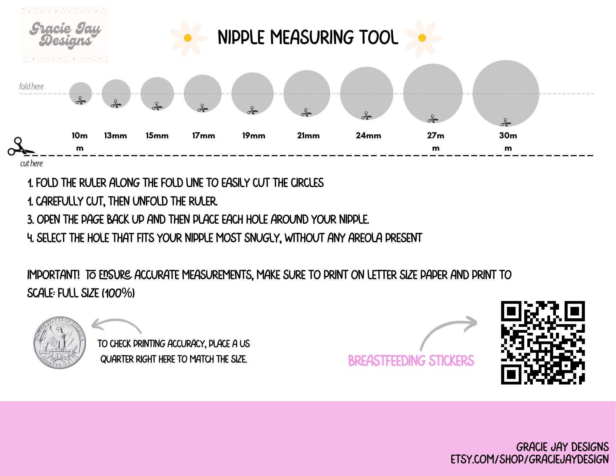 Nipple Ruler – bemybreastfriend, LLC