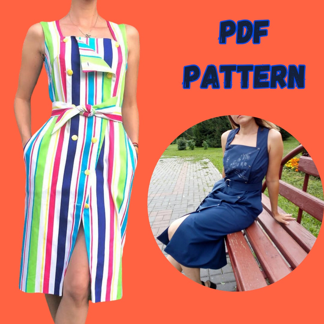 Dress Sewing Pattern / Dress Pattern / Summer Dress Plus Size Etsy