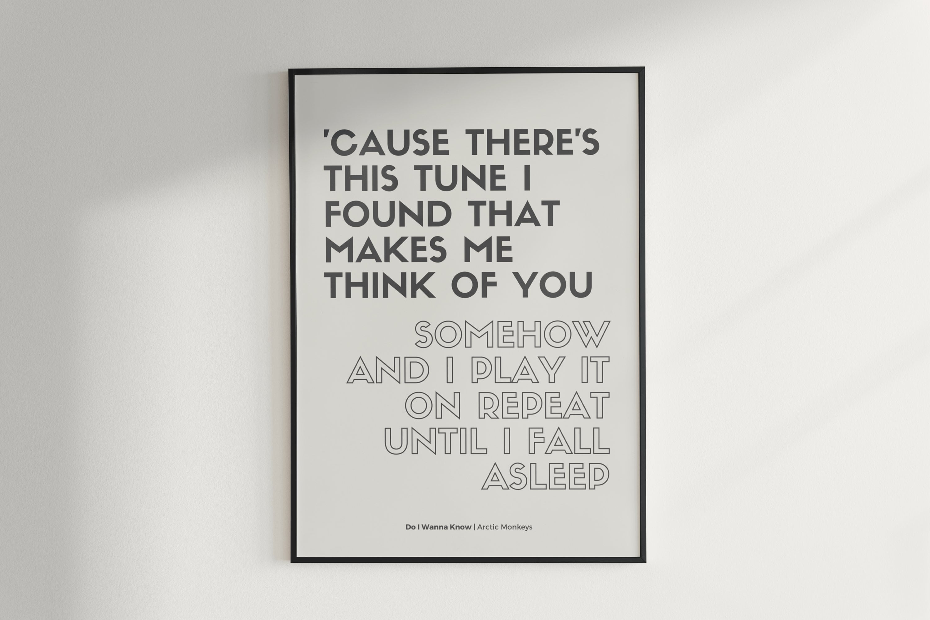 Custom Song Lyric Print Song Lyrics Poster Music Poster sold by