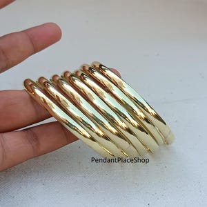 Handmade Brass Bangles: Set of 7 Stacking Jewelry