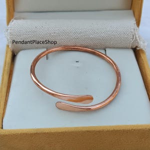 Pure Copper Bangle, Handmade Copper Bangle, Minimalist Bangle, Copper Jewelry, Healing Copper Bangle, Adjustable Bangle, Stacking Bangle