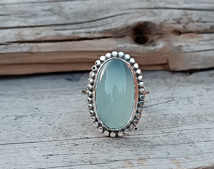 Tobestu 6mm Chalcedony Enamel For Couples' Engagement And