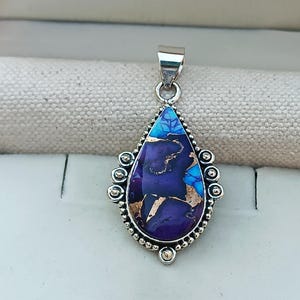 Türkis Anhänger: Handgemachte Sterling Silber Schmuck