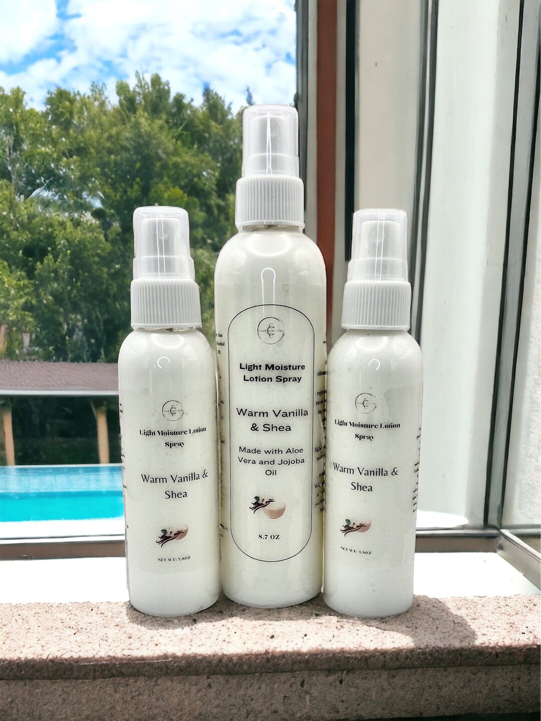 Light Moisturizing Spray Lotion/after Shower/anytime/aloe Vera/milky