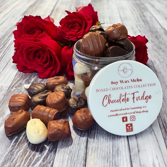 Boxed Chocolate Wax Melt Collection/Realistic Soy Wax Melts