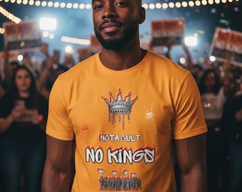 NO KING. Not A Cult. – Statement Tee by COReLew Design