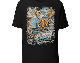 Memphis MTV Graphic Tee | 90s Hip Hop Streetwear, Beale Street Art Shirt