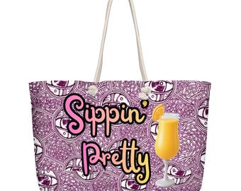 Sippin’ Pretty Oversized Weekender Bag