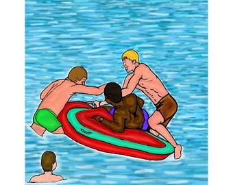 Lake People - King of the Inflatable: Boys At Play