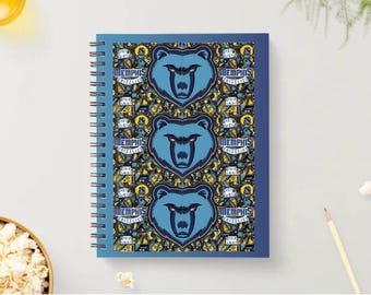 Memphis Grizzlies Spiral Notebook by COReLew Design