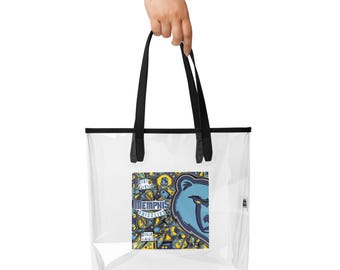 Memphis Grizzlies Clear Tote Bag by COReLew Design