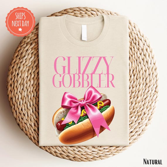 Glizzy Gobbler Coquette Funny Adult Shirt - Adult Humor Tee - Dirty Unhinged Shirt - Double Meaning Funny Pun Shirt - Raunchy Shirt